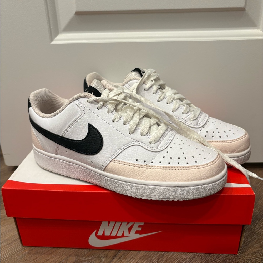 Nike White and Black Athletic Shoes